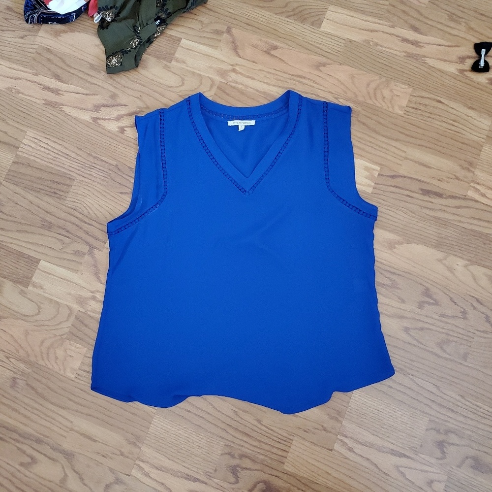 Royal blue blouse